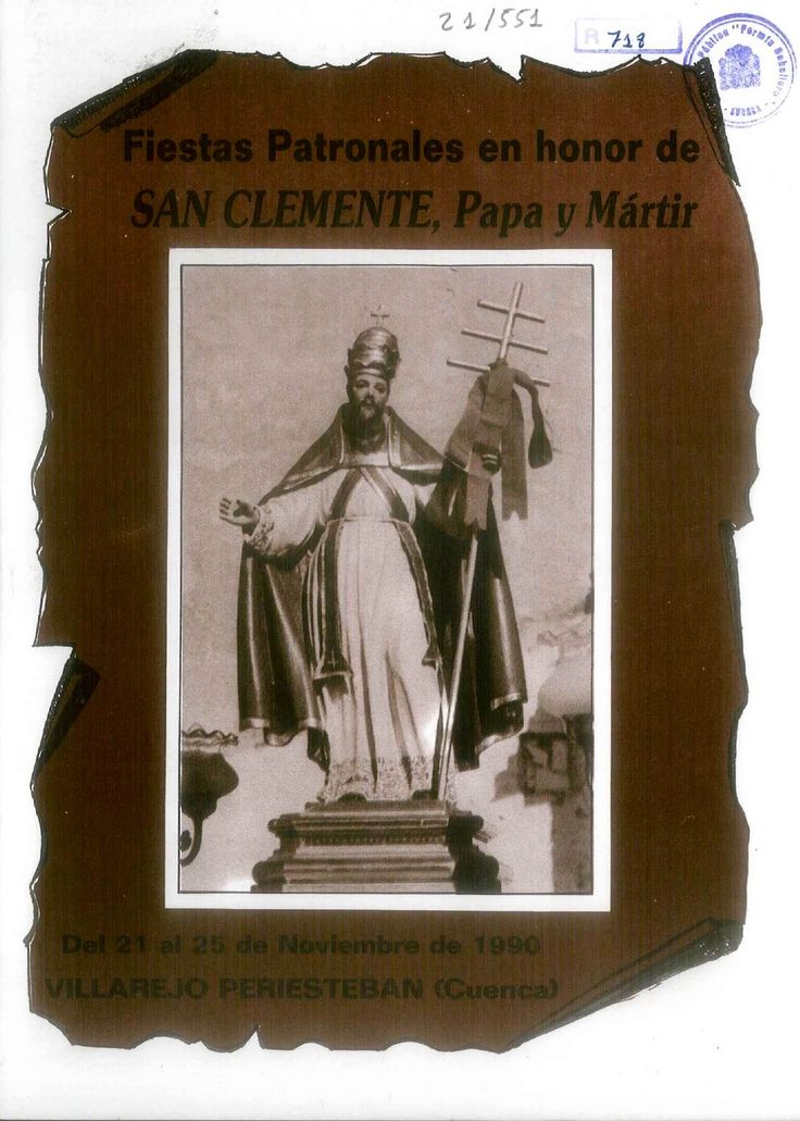 Fiestas patronales en honor a San Clemente 1990 Villarejo-Periesteban